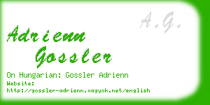 adrienn gossler business card